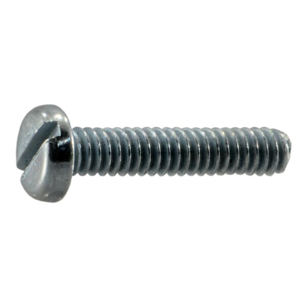 Midwest Fastener #3-48 x 1/2 in Slotted Pan Machine Screw, Zinc Plated Steel, 25 PK 930495 - main